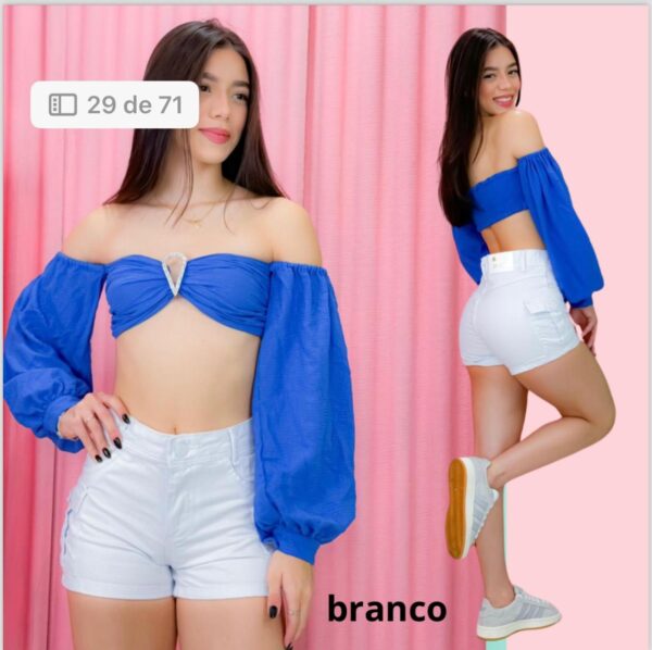 Shorts Cargo Branco